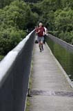 John, running the Pontcysyllte Aqueduct